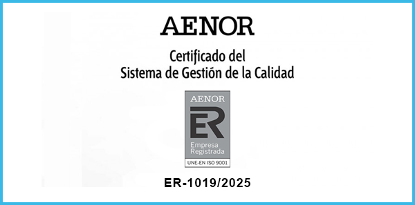 Dabega consigue el certificado ISO 9001:2015 de Aenor